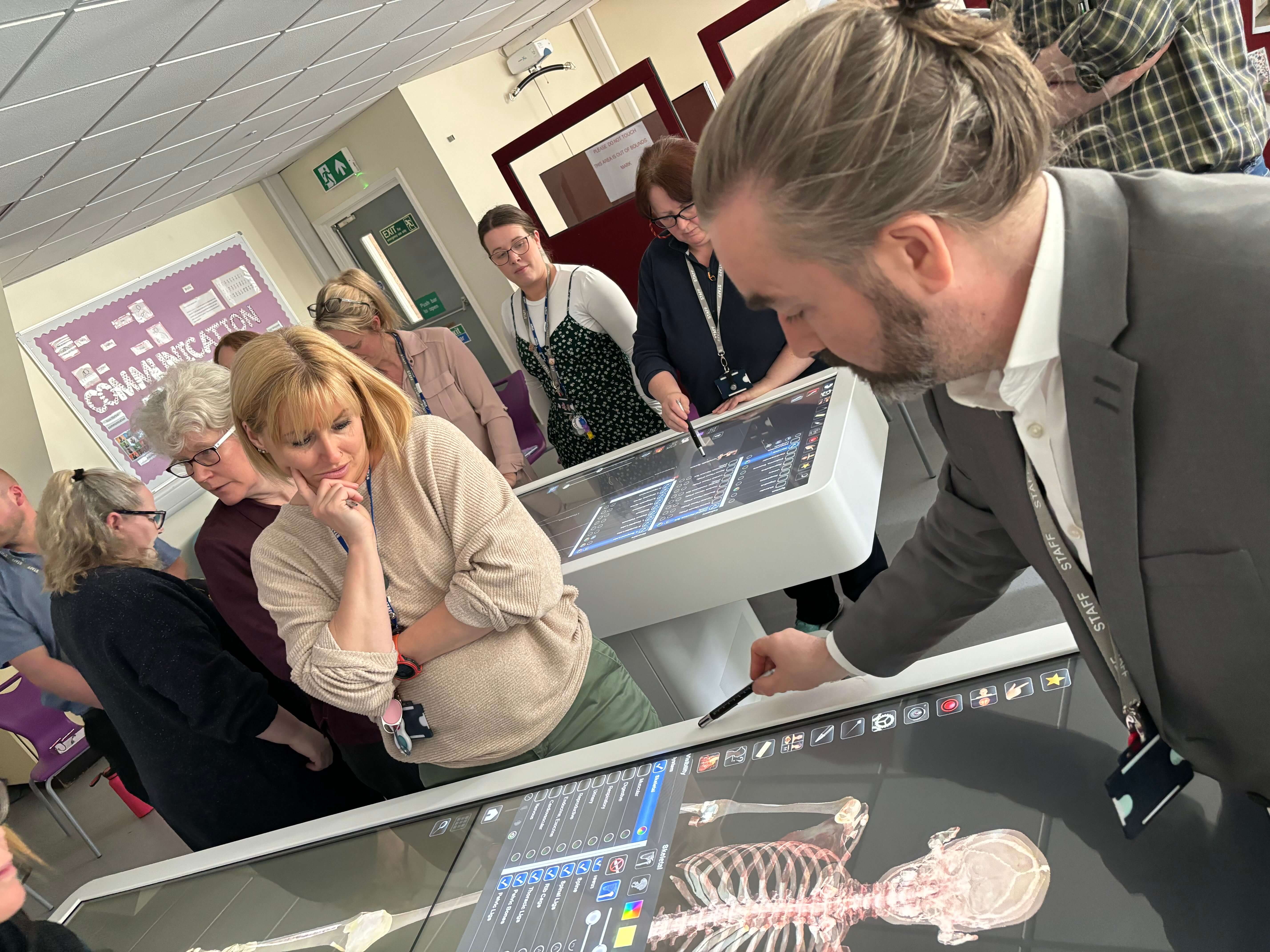 Shipley College anatomage table training 1