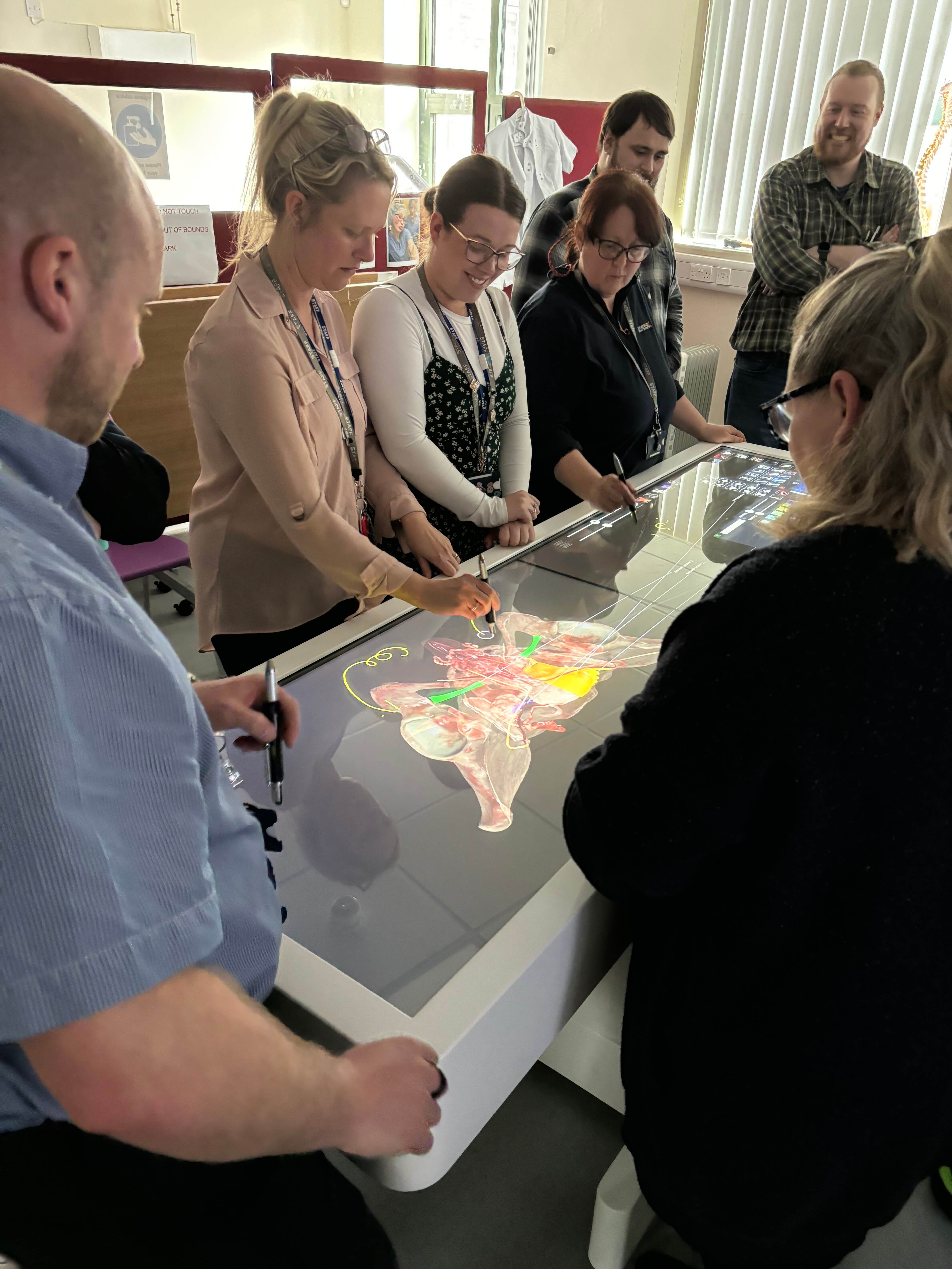Shipley College anatomage table training 2